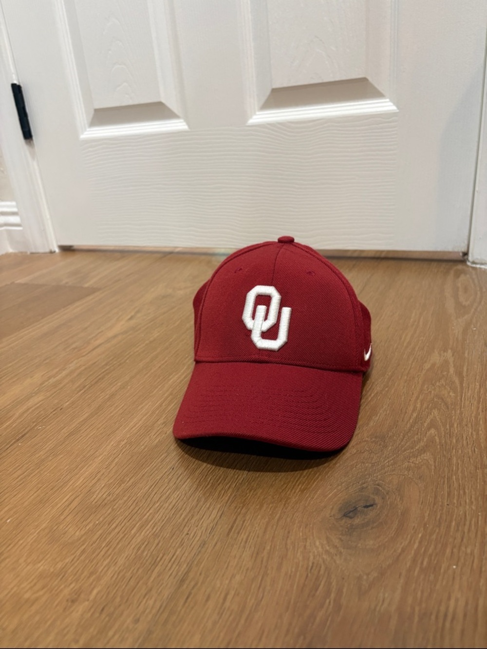 University of Oklahoma OU Sooners Crimson Hat Nike Just Do It Wool Blend - Picture 3 of 12